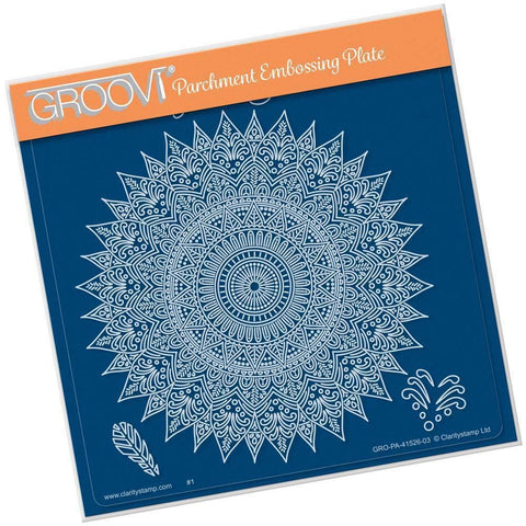 Tina's Spiritual Luck Mandala A5 Square Groovi Plate