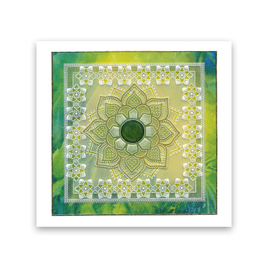 Flourish Mandala A6 Square Groovi Baby Plate