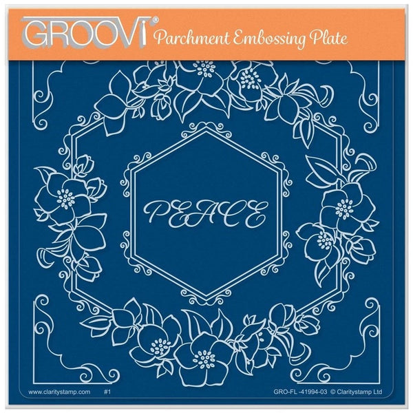 Linda's Celtic Harp Layering Frame A4 Square Groovi Plate U2013 Claritystamp
