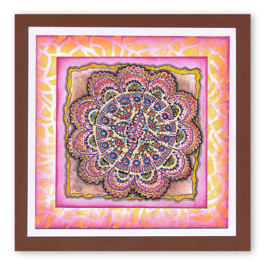 Tangle & Spots & Stars 4" x 4" Stencil Set