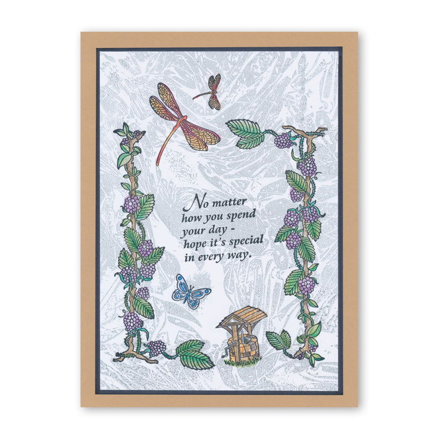 Barbara's SHAC Woodland Blackberry A5 Stamp & Mask Set