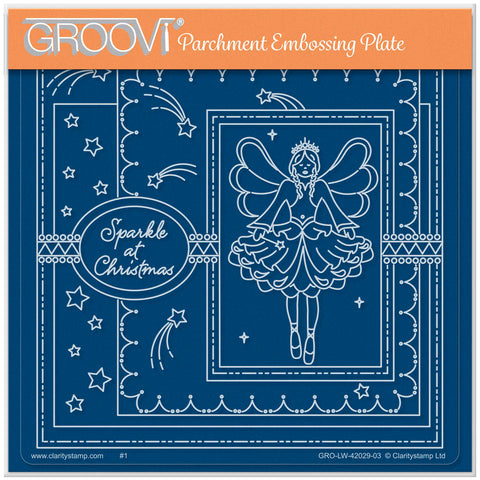 Linda's Sparkle at Christmas - Easy Layout A5 Square Groovi Plate (Set 1)
