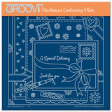 Linda's Special Delivery - Easy Layout A5 Square Groovi Plate (Set 1)