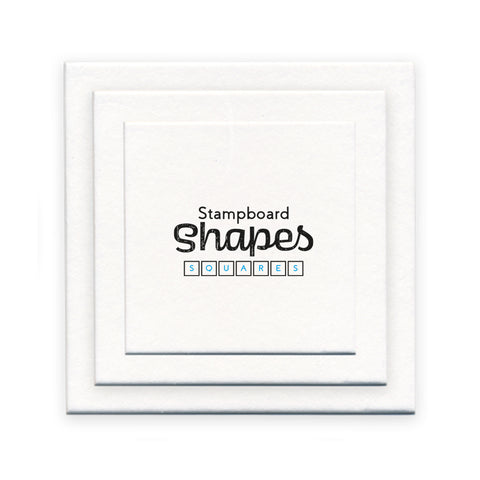 Clarity Stampboard Shapes - Squares