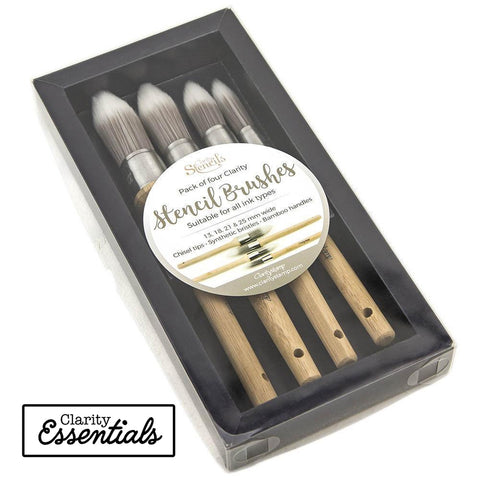 Clarity Stencil Brushes (Set of 4)