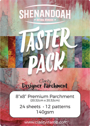 Shenandoah Designer Parchment 24 Piece Taster Pack 8" x 8"