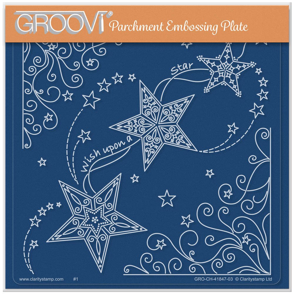 Linda's Wish Upon a Star - Christmas Treasures (Set 5) A5 Square Groovi Plate