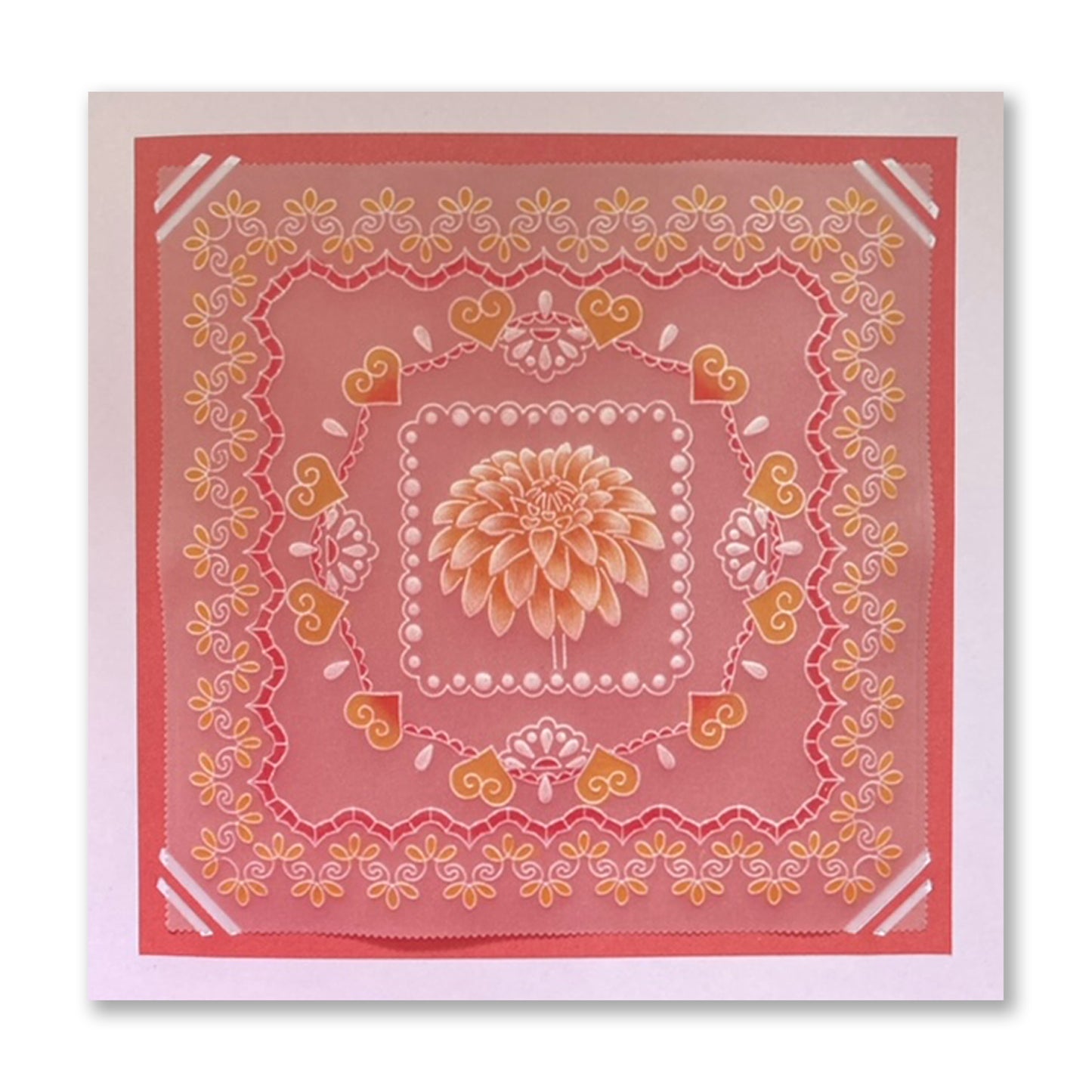 Nested Squares Lace Fancy Frames A5 Square Groovi Plate