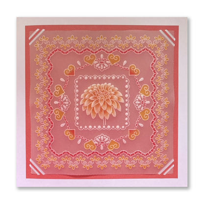 Nested Squares Lace Fancy Frames A5 Square Groovi Plate