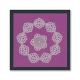 Josie's Joy - Circular (Diagonal) Lace Duet A5 Square Groovi Grid