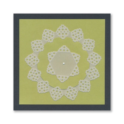 Josie's Circular (Diagonal) Lace Duet A5 Square Groovi Grid Collection