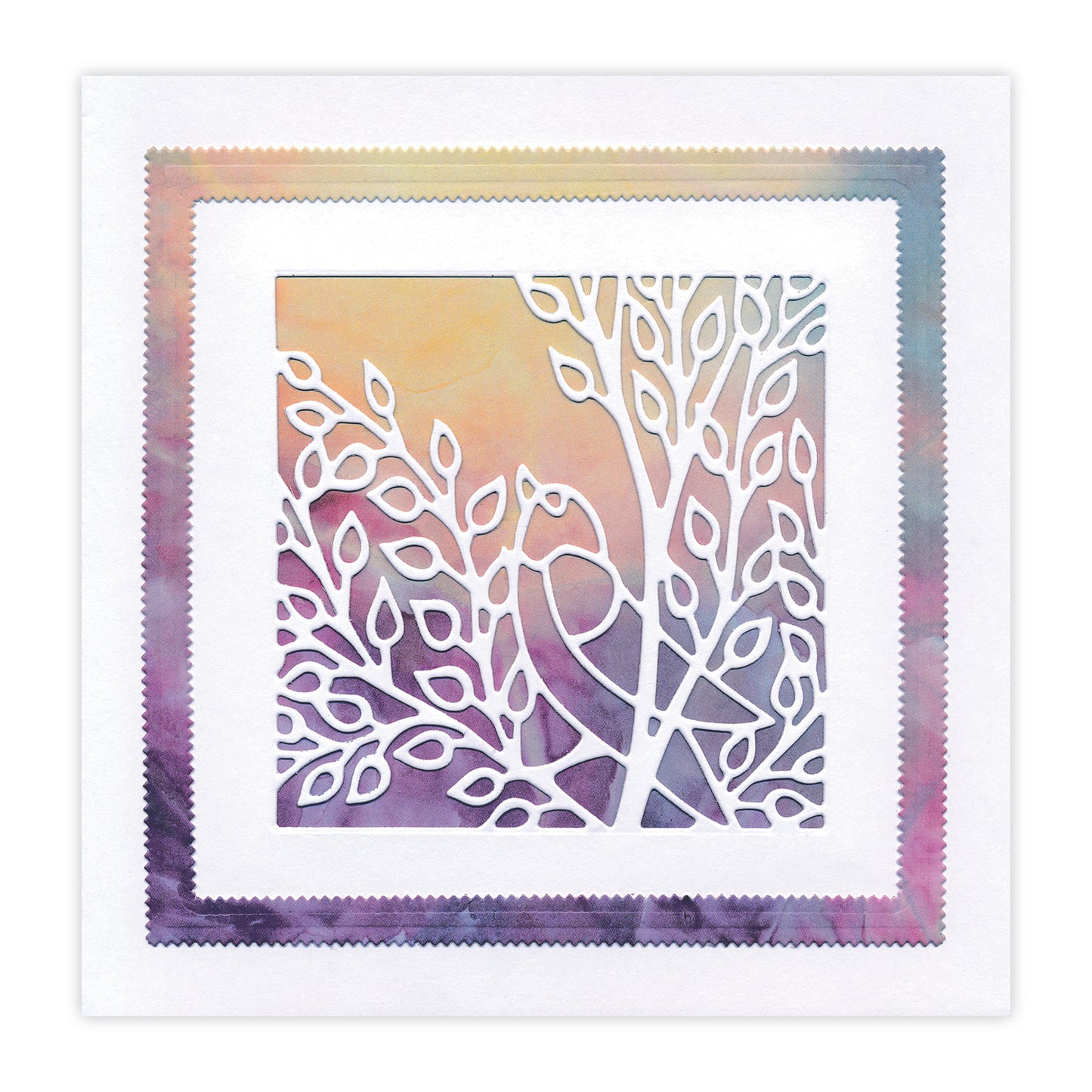 New Design Dies - 01 - Woodland Bird Aperture Die 3" x 3"