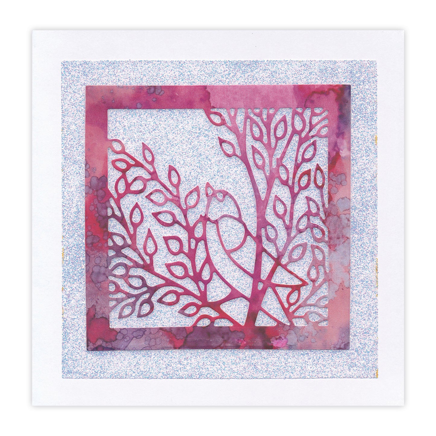 New Design Dies - 01 - Woodland Bird Aperture Die 3" x 3"