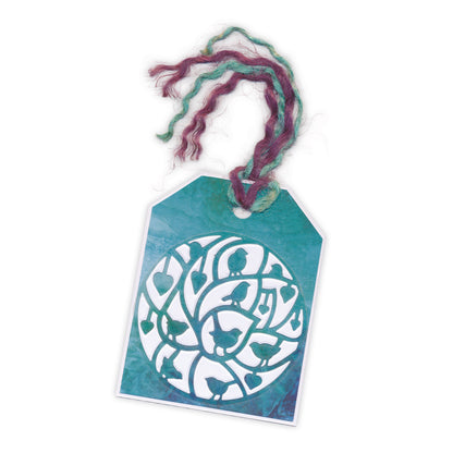 New Design Dies - 04 - Birds & Hearts Aperture Die 3" x 3"