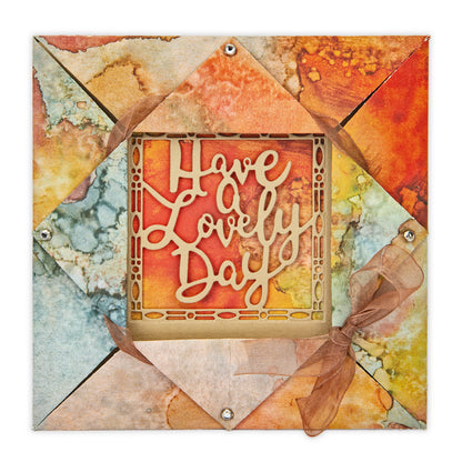Have A Lovely Day Aperture Die 3" x 3"
