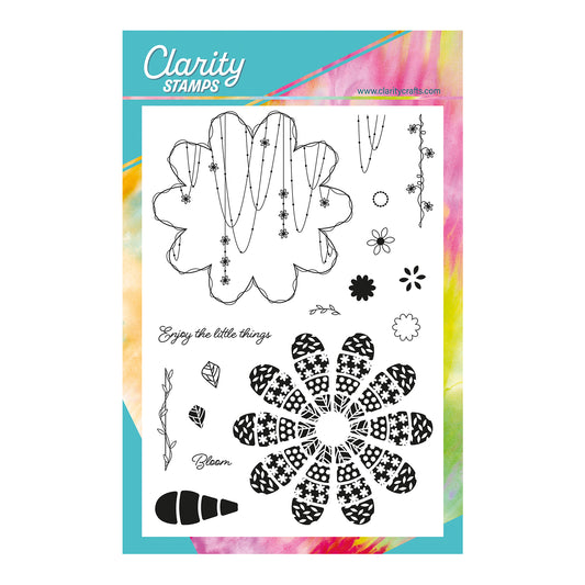 Petal Flower A5 Stamp & Mask Set