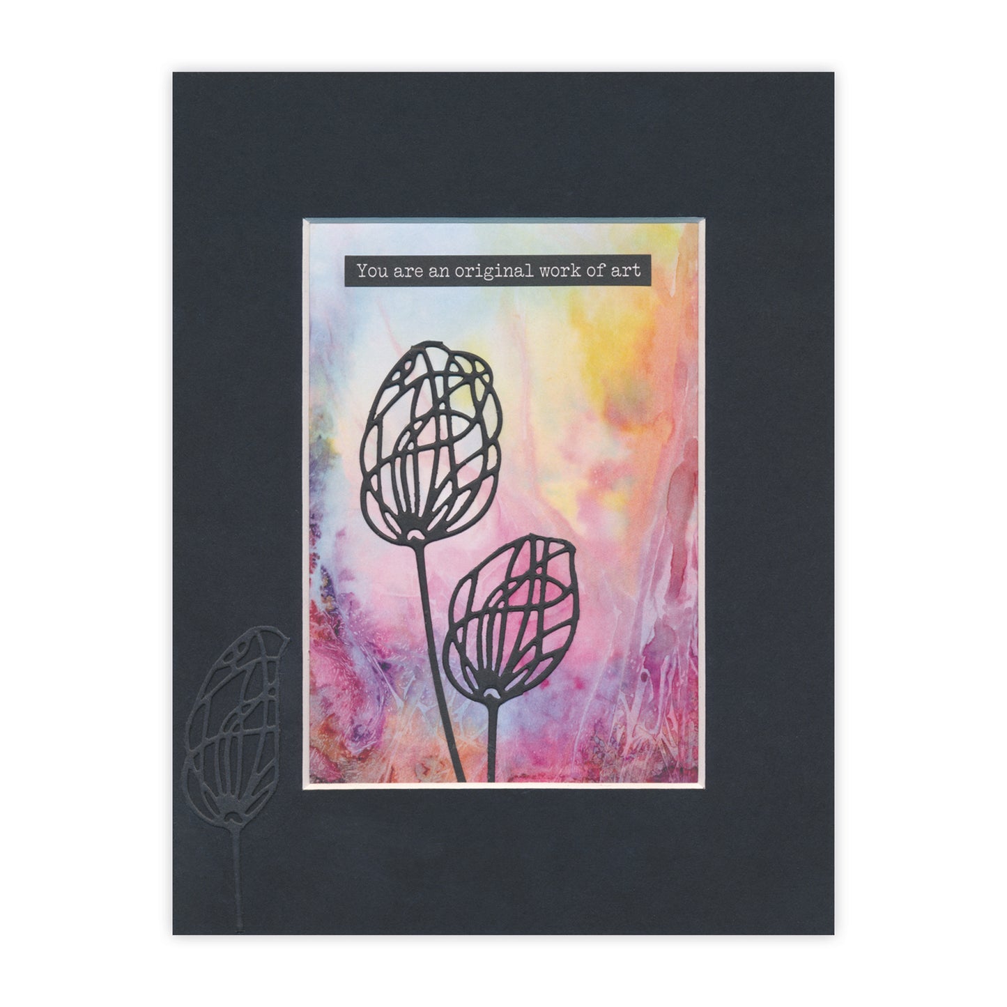 New Design Dies - 09 - Three Dandelions Aperture Die 3" x 3"