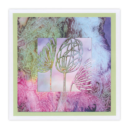 New Design Dies - 09 - Three Dandelions Aperture Die 3" x 3"