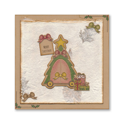 Barbara's SHAC Christmas Tree Wooden Toy A5 Slim Stamp Set