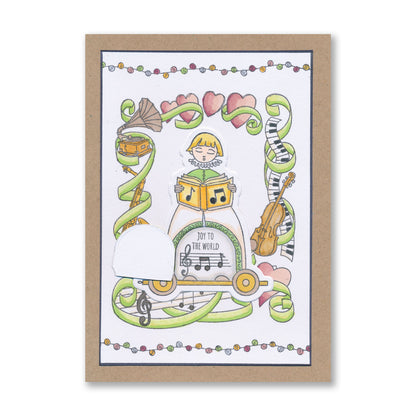 Barbara's SHAC Choir Boy Wooden Toy A5 Slim Stamp Set