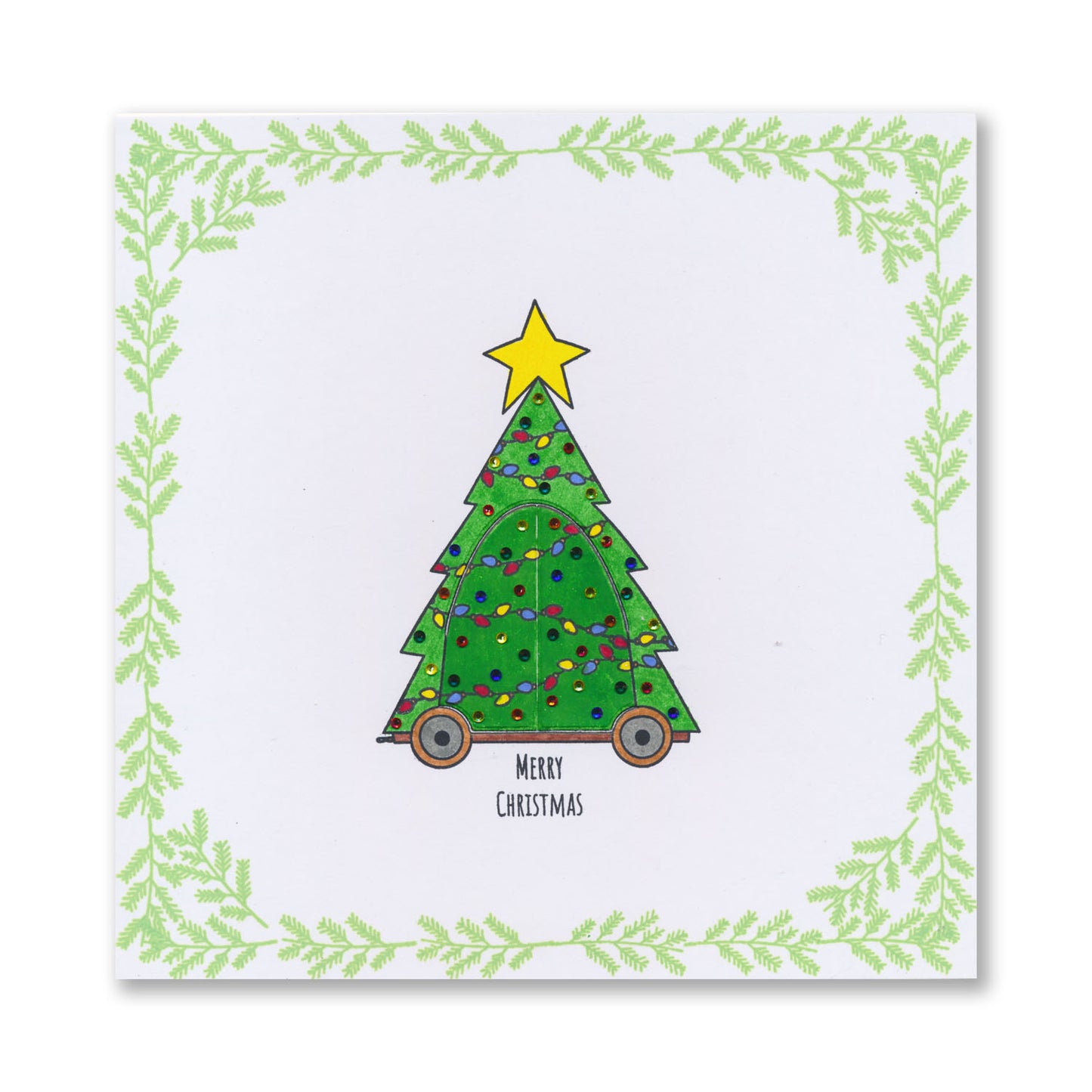 Barbara's SHAC Christmas Tree Wooden Toy A5 Slim Stamp Set