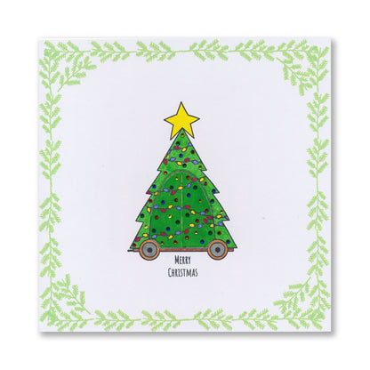 Barbara's SHAC Christmas Tree Wooden Toy A5 Slim Stamp Set