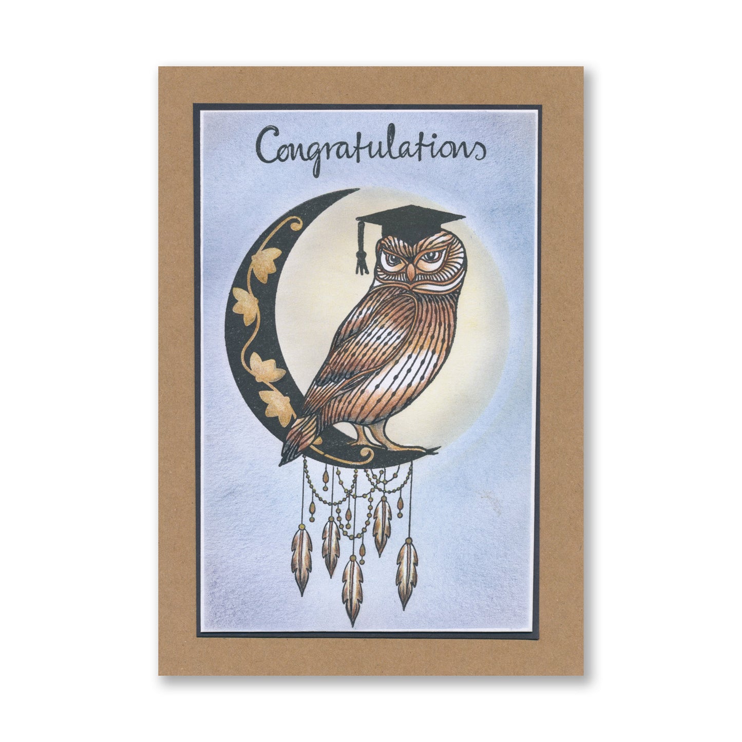 Floral Crescent Moon A5 Square Stamp Set