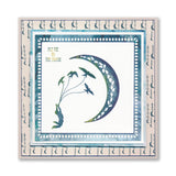 Leafy Crescent Moon A5 Square Stamp Set