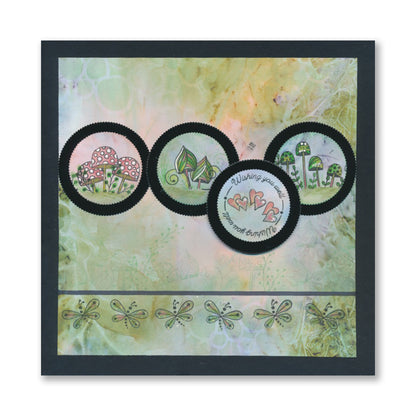 KISS by Clarity - Tina's Doodles A5 Stamp & Stencil Collection