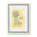 A6 KISS by Clarity - Tina's Best Wishes Flowers Stamp Set