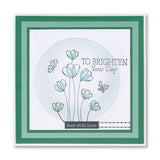 A6 KISS by Clarity - Tina's Brighten Your Day Flowers Stamp Set