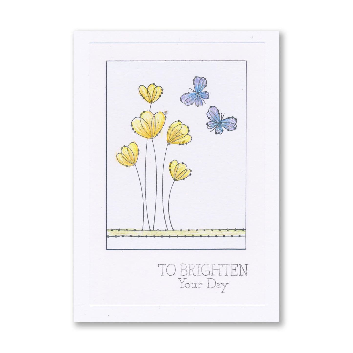 A6 KISS by Clarity - Tina's Brighten Your Day Flowers Stamp Set