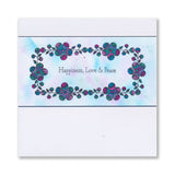 A6 KISS by Clarity - Tina's Thank You Flowers Stamp Set