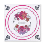 A6 KISS by Clarity - Tina's Thank You Flowers Stamp Set