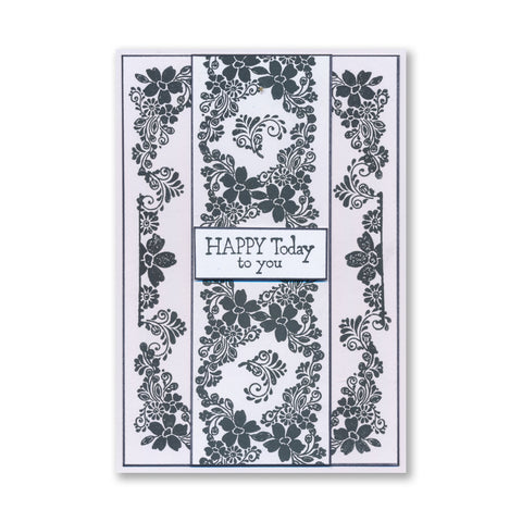 A7 KISS by Clarity - Tina's Happy Today Flowers Stamp Set