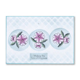 A7 KISS by Clarity - Tina's Wishing Happiness Flowers Stamp Set