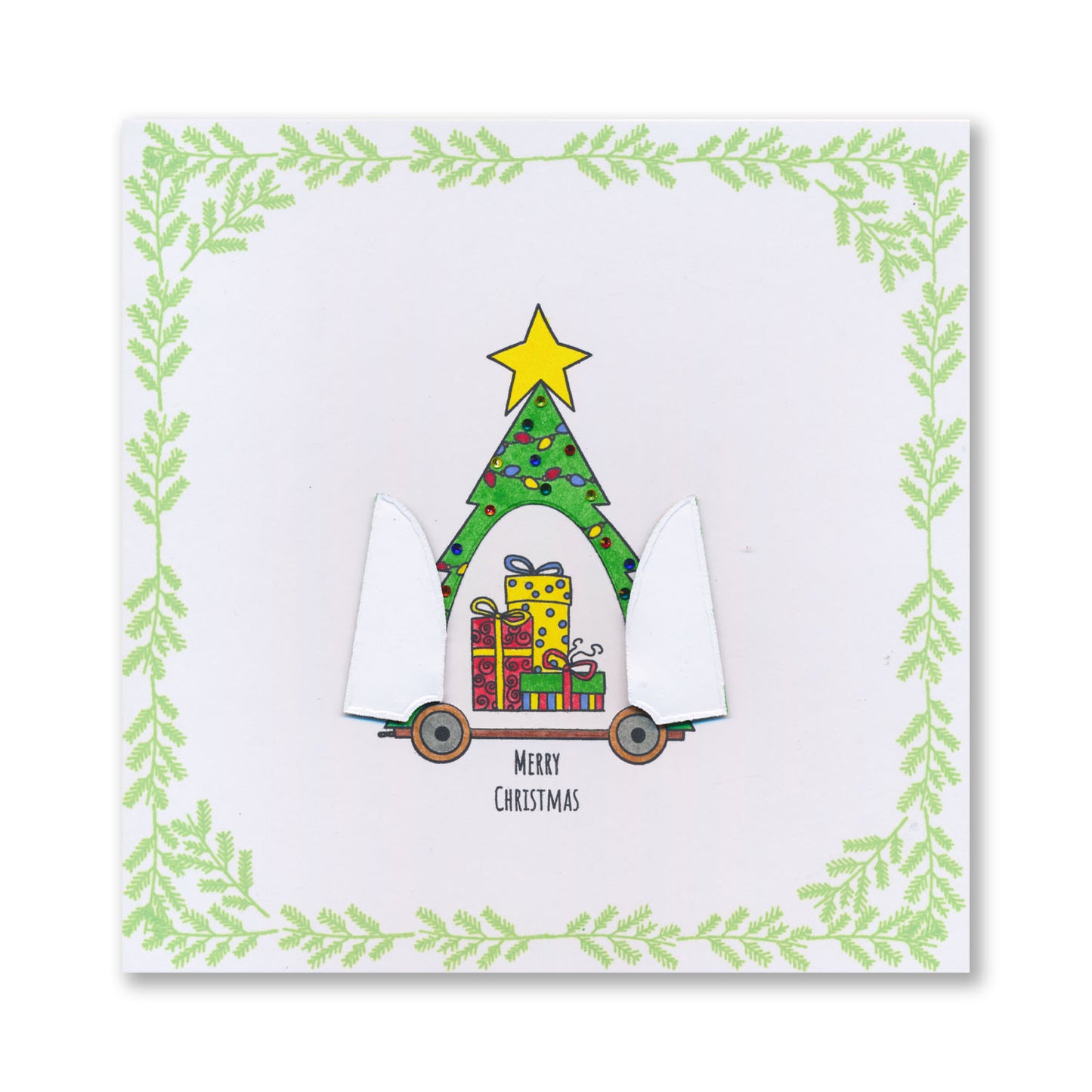 Barbara's SHAC Christmas Tree Wooden Toy A5 Slim Stamp Set