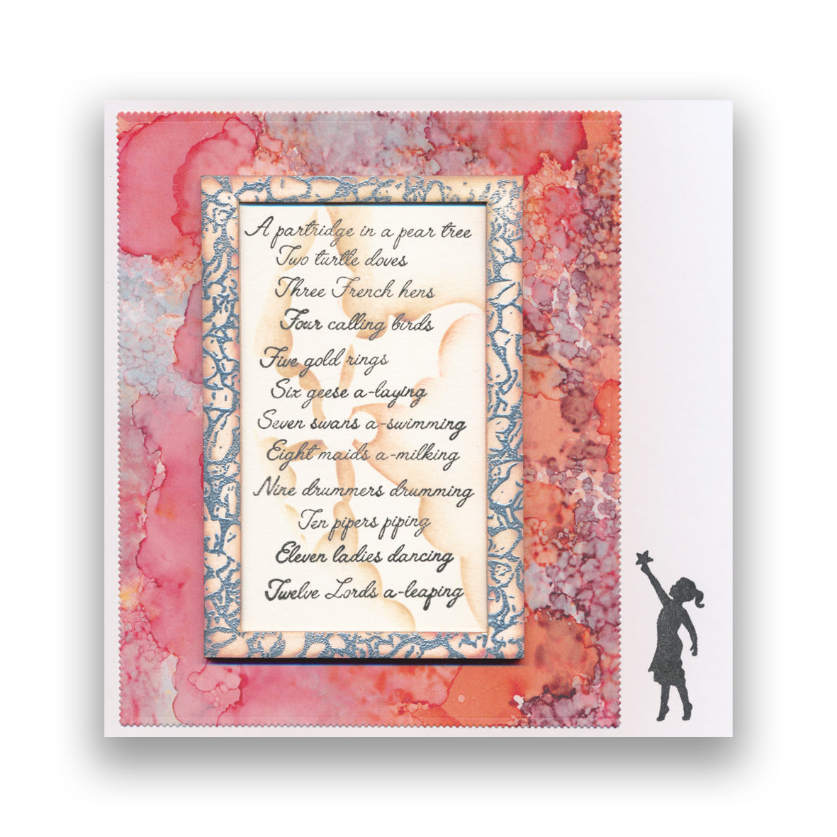 Barbara's 12 Days of Christmas A4 Stamp Set & Cube Boxes