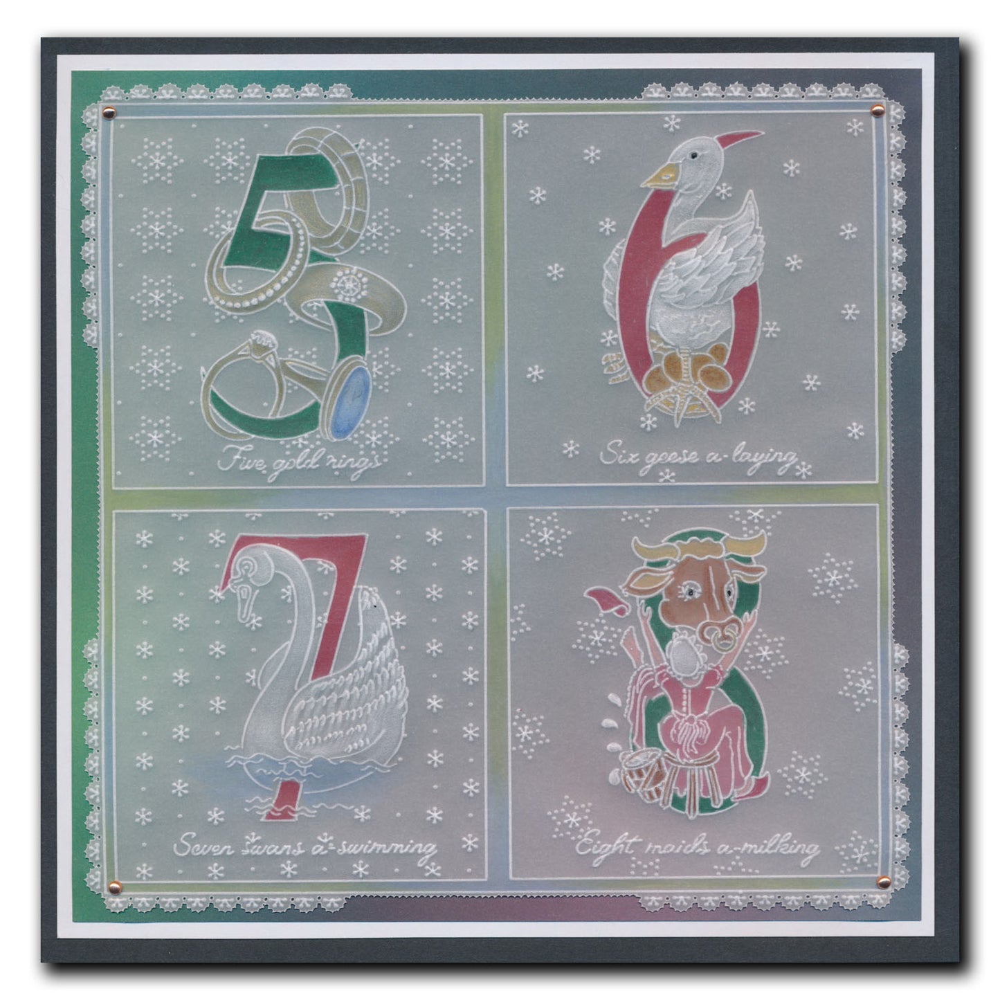 Barbara's 12 Days of Christmas A4 Groovi Plate
