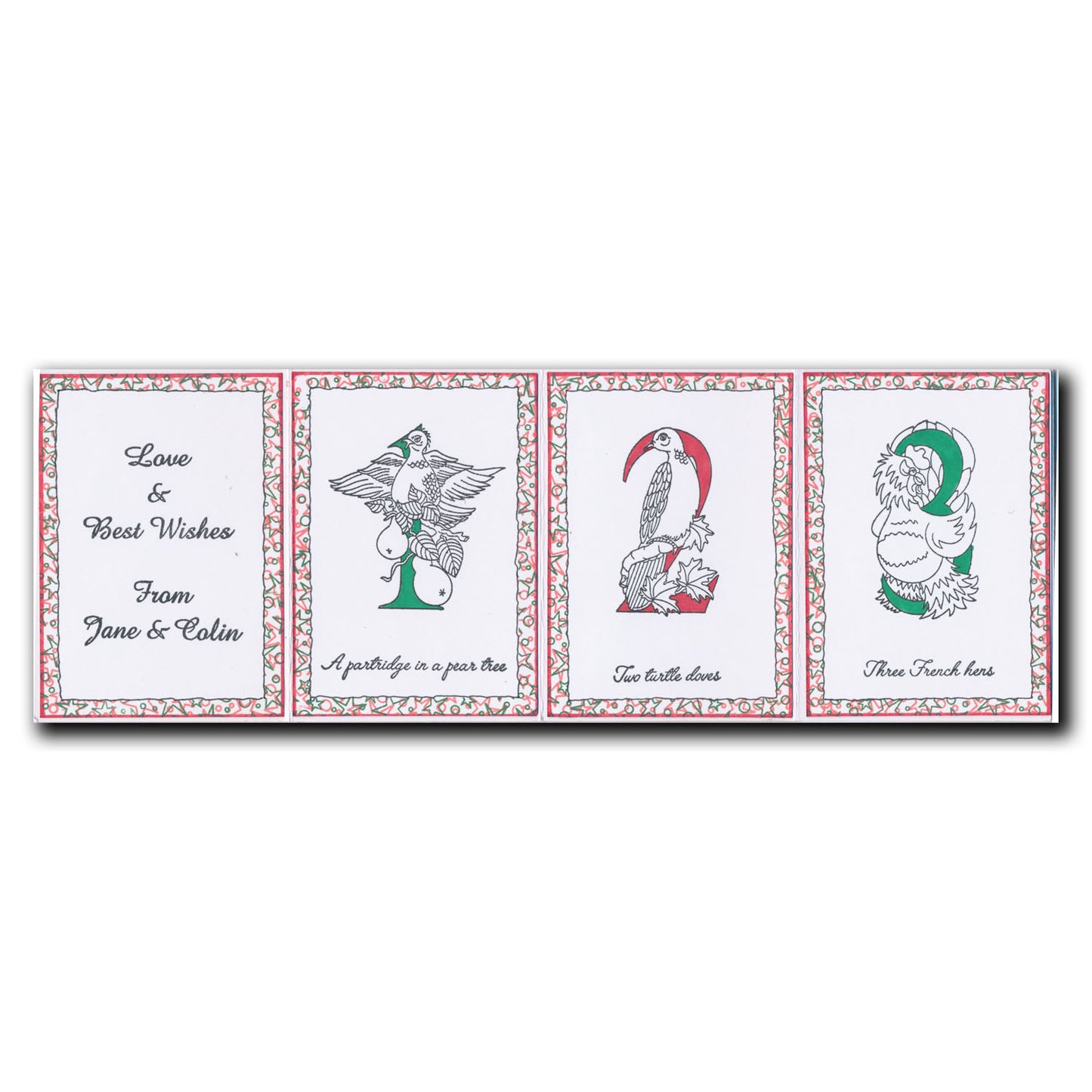 Barbara's 12 Days of Christmas A4 Stamp Set & Cube Boxes