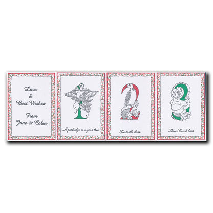 Barbara's 12 Days of Christmas A4 Stamp Set & Cube Boxes