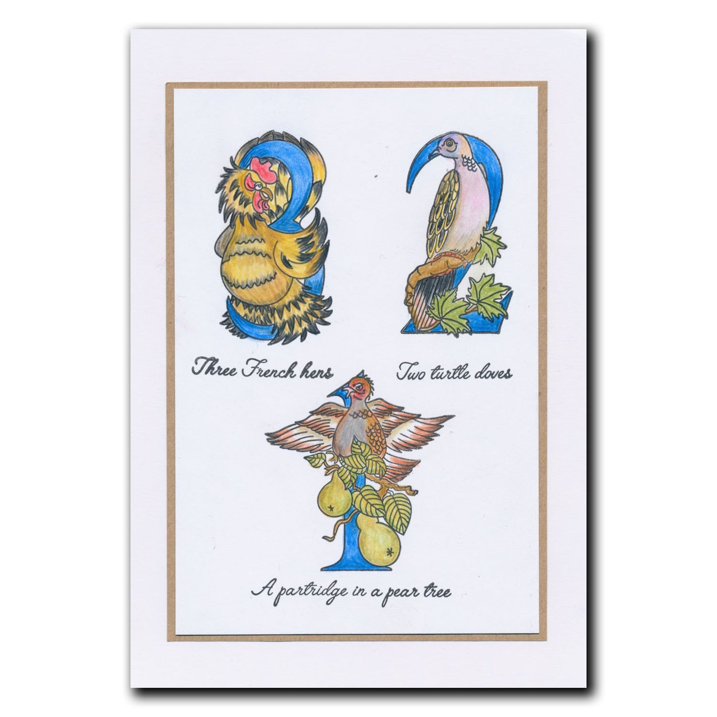 Barbara's 12 Days of Christmas A4 Stamp Set