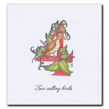 Barbara's 12 Days of Christmas A4 Stamp Set & Cube Boxes