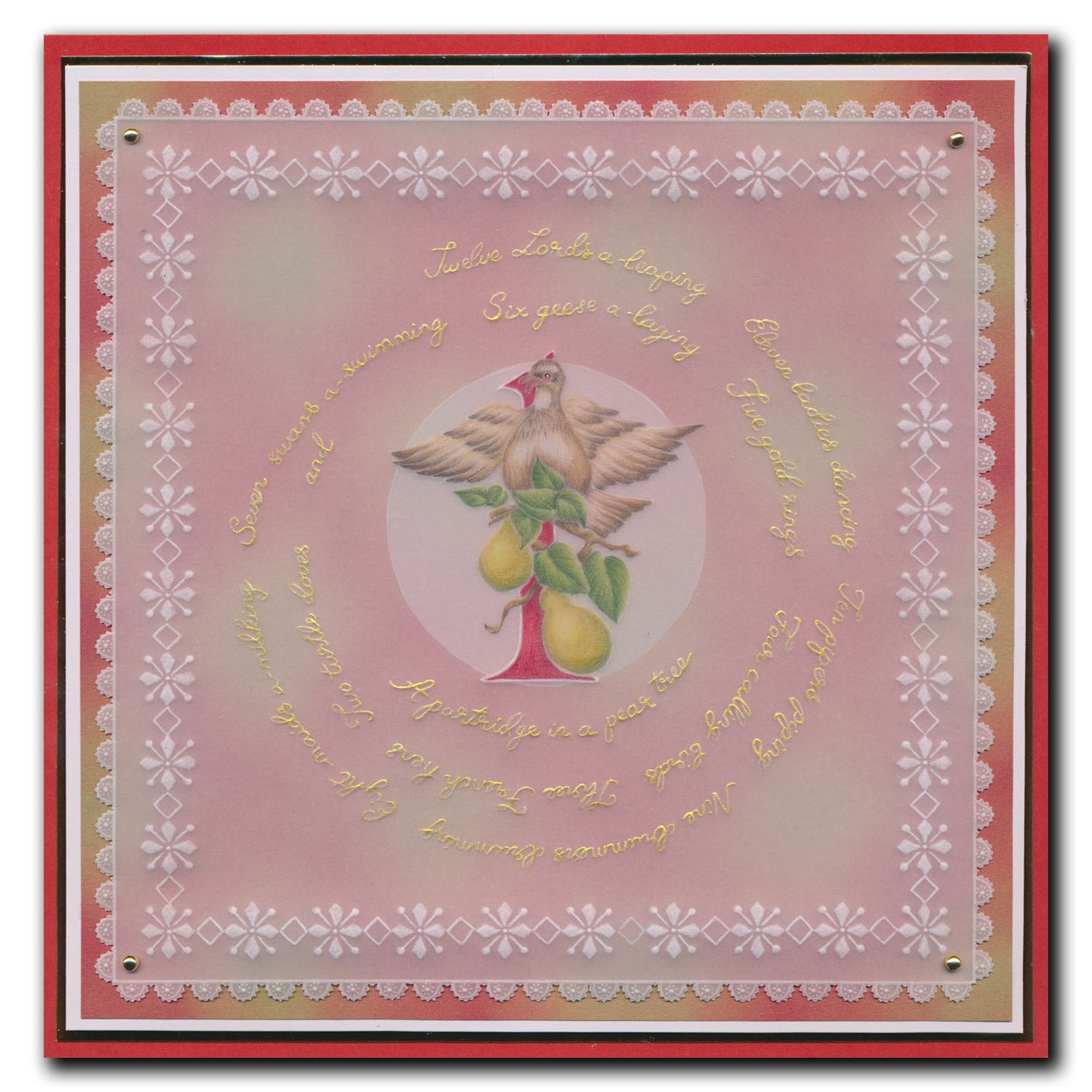 Barbara's 12 Days of Christmas A4 Groovi Plate
