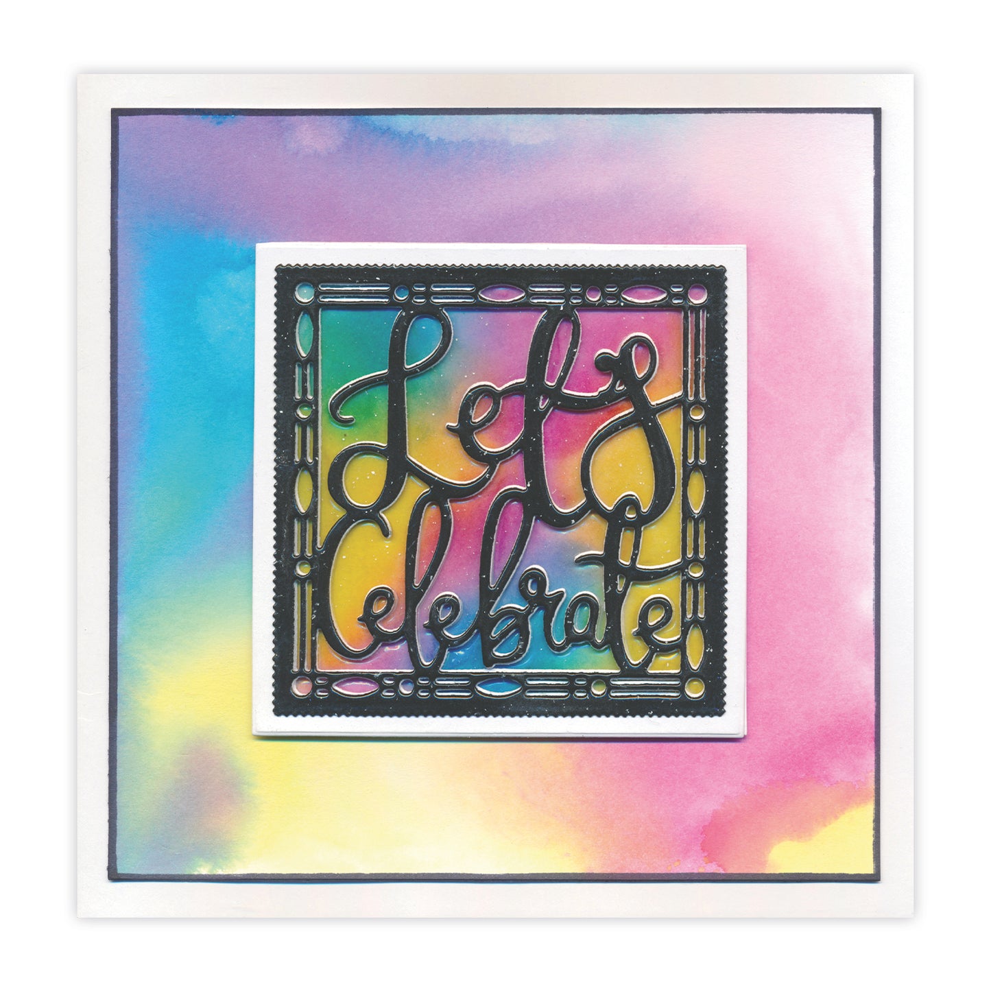 New Design Dies - 12 - Let's Celebrate Aperture Die 3" x 3"