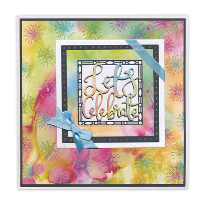 New Design Dies - 12 - Let's Celebrate Aperture Die 3" x 3"
