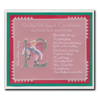 Barbara's 12 Days of Christmas A4 Groovi Plate