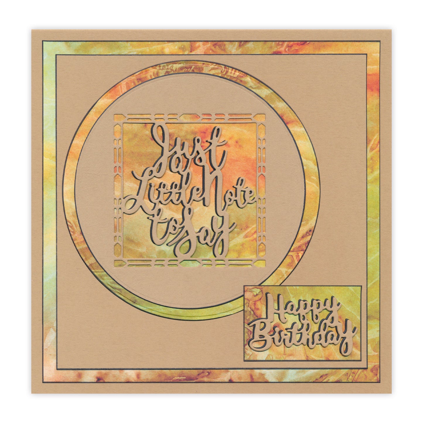 New Design Dies - 18 - Just a Little Note to Say Aperture Die 3" x 3"