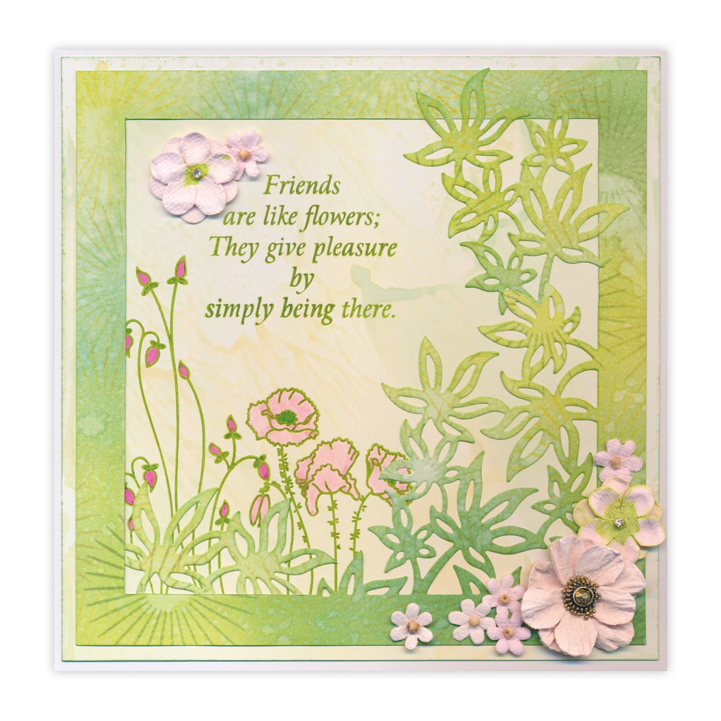 New Design Dies - 19 - Overlay Leafy Aperture Die 3" x 3"