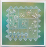 Tina's Small Floral Swirls & Corners A5 Square Groovi Plate Collection & Book